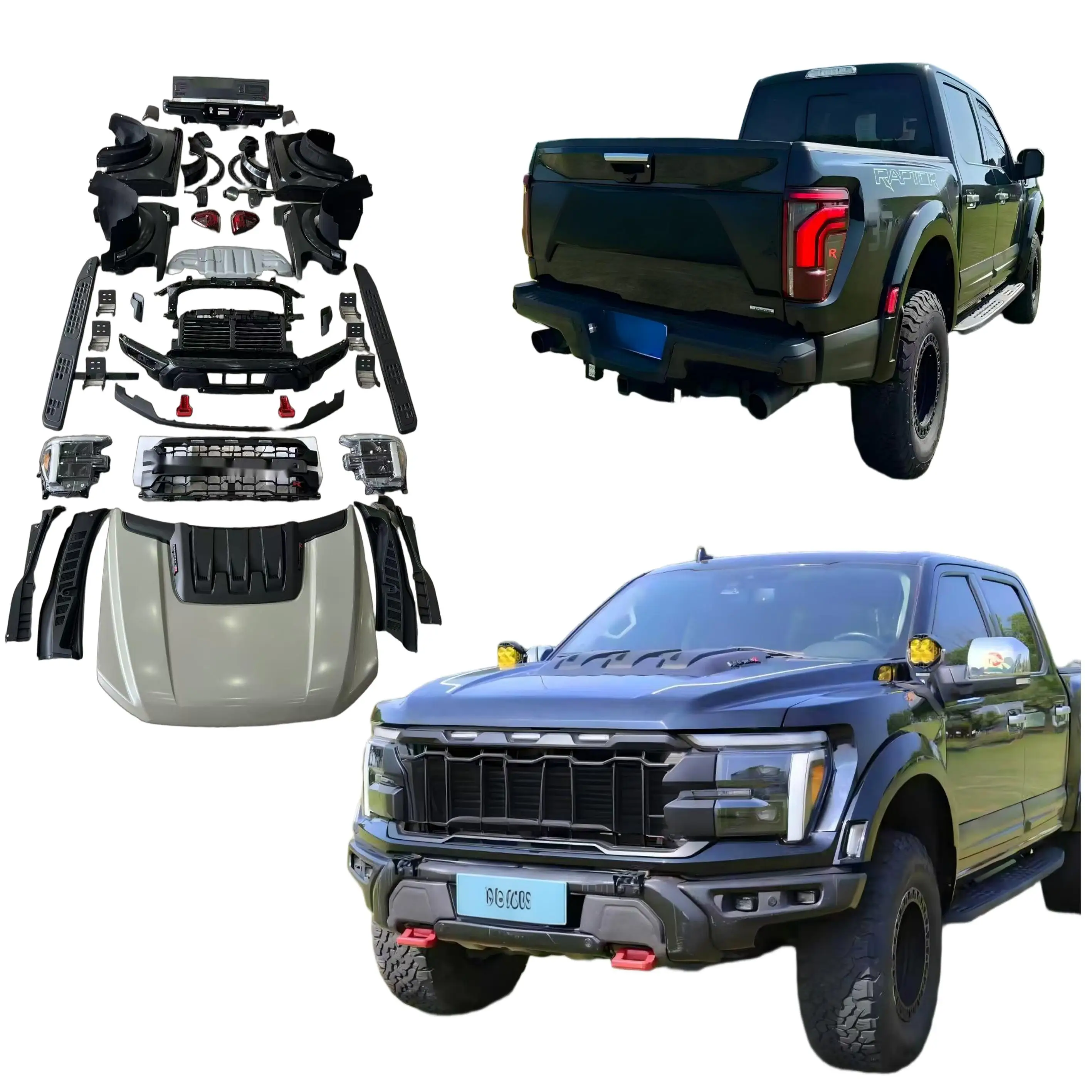 Body Kit for F150 2015-2020 Upgrade to 2024+ F150 Raptor Plug and Play  USA Specification Headlight Original Oem Grade Quality