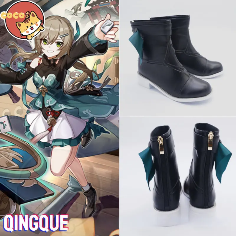 

CoCos Game Honkai Star Rail Qingque Cosplay Shoes Game Cos Star Rail Cosplay Qingque Cosplay Unisex Role Play Any Size Shoes