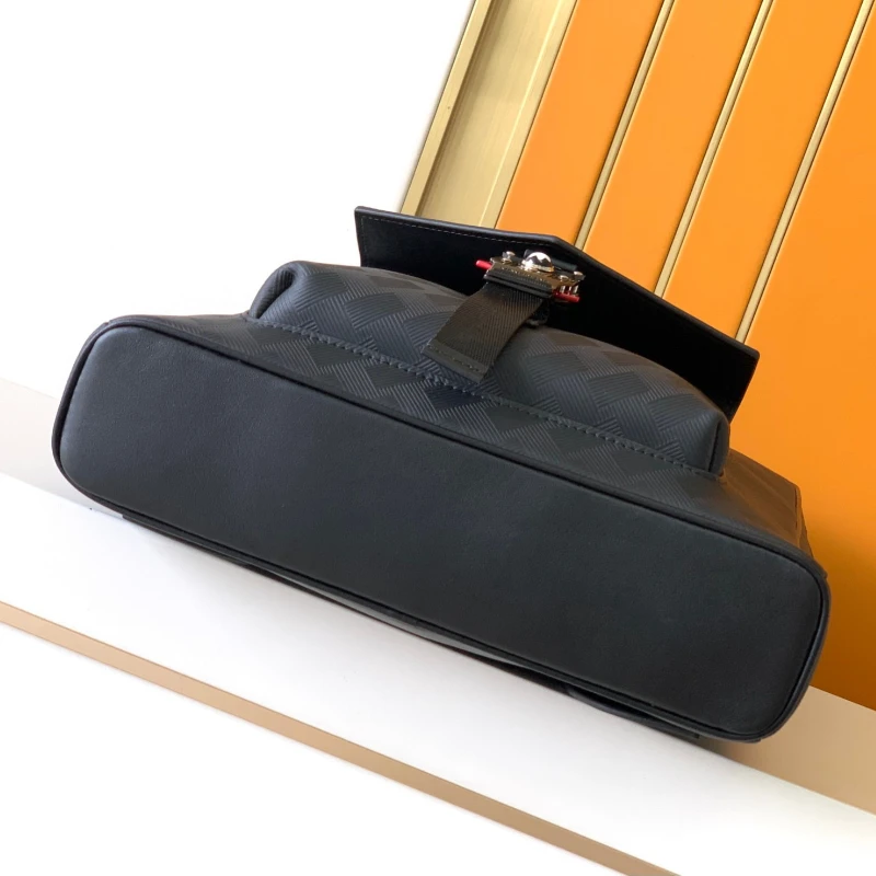 حقيبة ظهر للرجال ذات سعة كبيرة، حقيبة كمبيوتر محمول كلاسيكية للأعمال، حقيبة كمبيوتر متينة عالية الجودة للتنقل والسفر اليومي #4