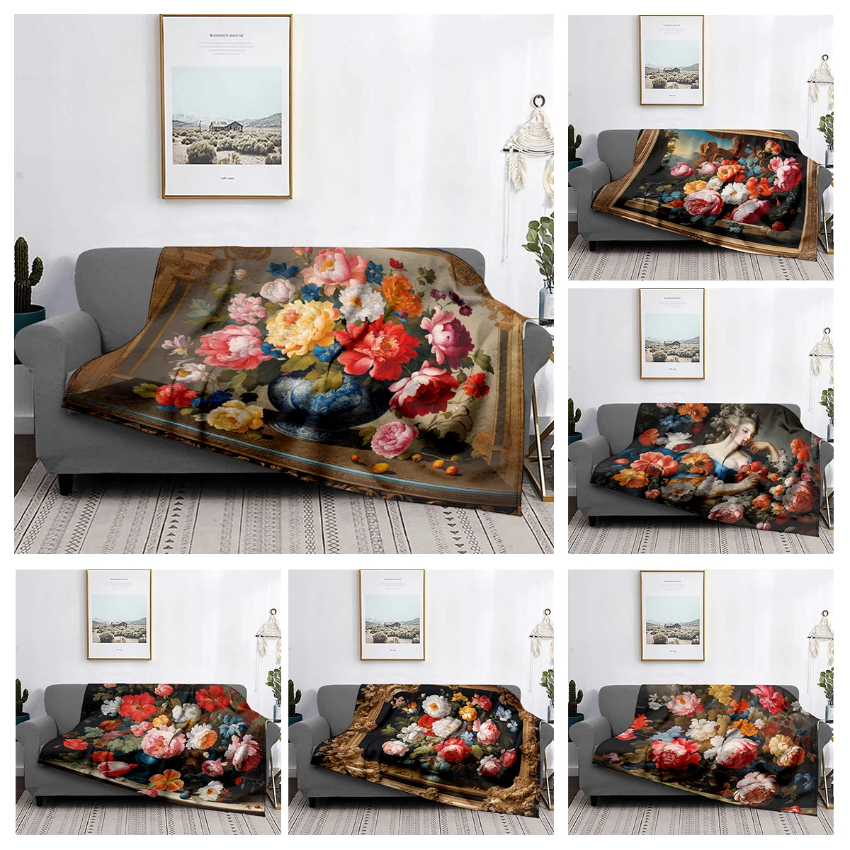 Home decoration plush Throw Sofa blanket Bedspread on the bed fluffy soft blankets decor Plaid Modern Persia boho Blankets