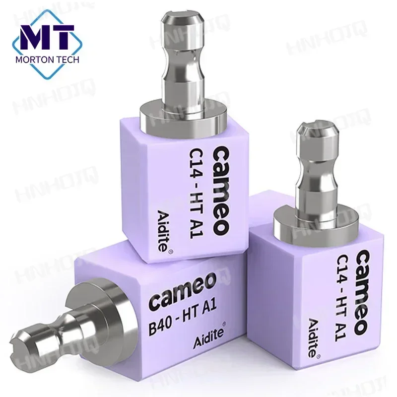 Imagem -06 - Materiais de Translucidez de Porcelana Dental Blocos Cerâmicos Dentistry Lab Materials Aidite Cameo C14 Cad e Cam Dissilicato de Lítio Pcs por Caixa
