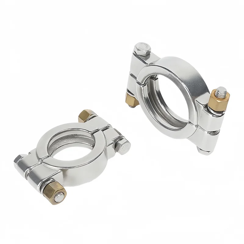 38/51/63/76 pouces sanitaire haute pression Tri pince en acier inoxydable 304 Type moyen bride de virole pour la Distillation de brassage à domicile