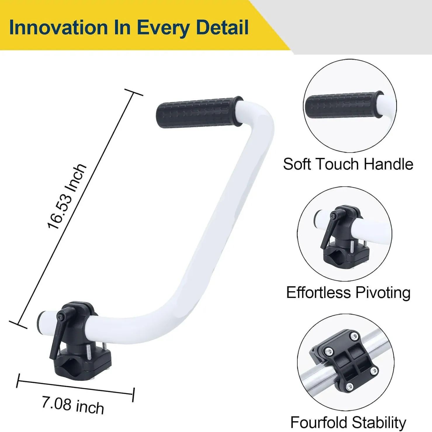 Upgraded String Trimmer Handle, Ergonomic Extended Rear Handle for Weed Eater, Lawn Grass Cutting Accessory