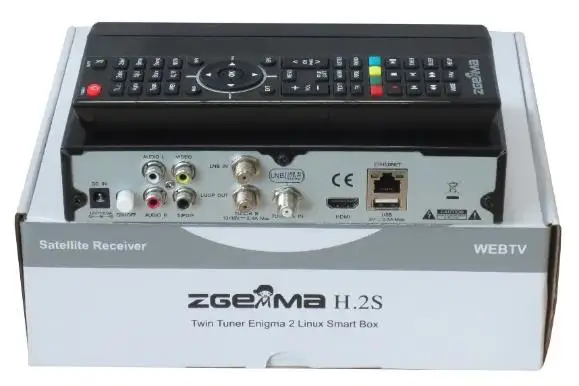 [Autentico] Ricevitore HDTV Linux classici ZGEMMA H.2S MHEG-2/4 H.264 Due sintonizzatori satellitari DVB-S2 Ricevitore decodificatore digitale integrato