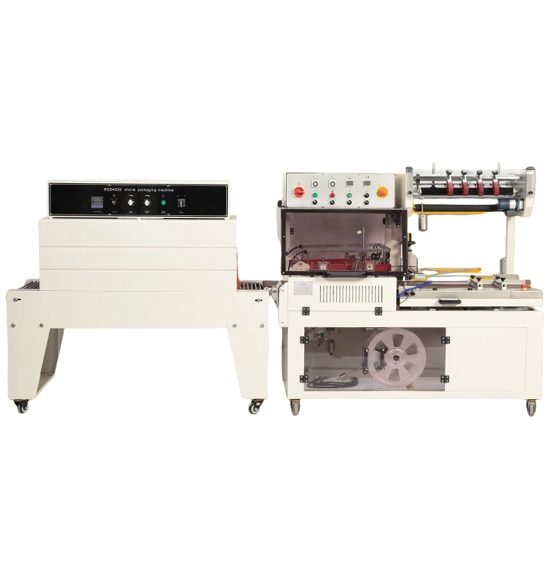 Auto Conveyor Tunnel Wrapping Machine for Commodity for Heat Seal Shrink Wrapping Plastic Pack of Magazine Notebook