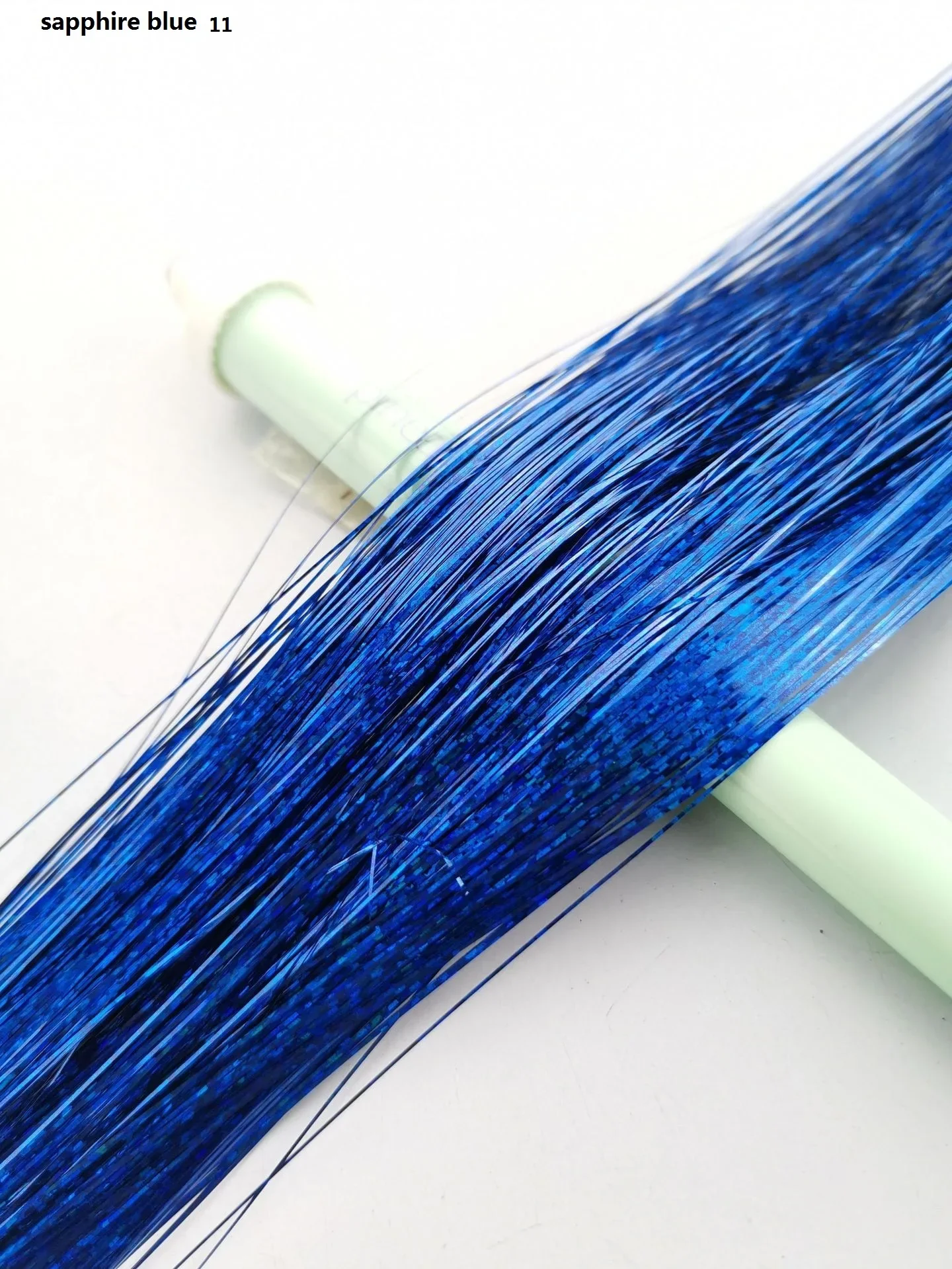 150 Stränge Bunter Glitzer-Haarverlängerungen, 100 cm Lang, Holografische Haaraccessoires für Partys und Veranstaltungen – Detail 13