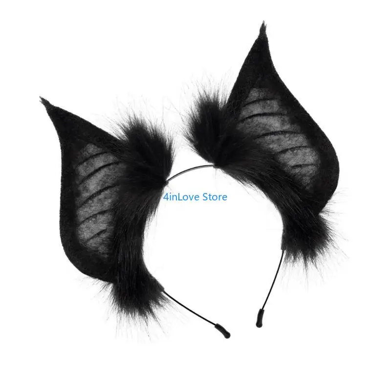 T4MD Bé Gái Handmade Lông Dơi Đầu Anime Bát Đảng Đậm Trang Phục Dơi