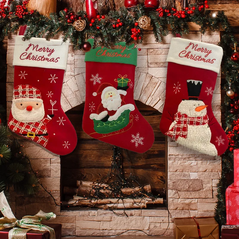 

Christmas Decorations Santa Claus Socks Christmas Toys Christmas Stockings Christmas Cartoon Santa Candy Stockings Gift