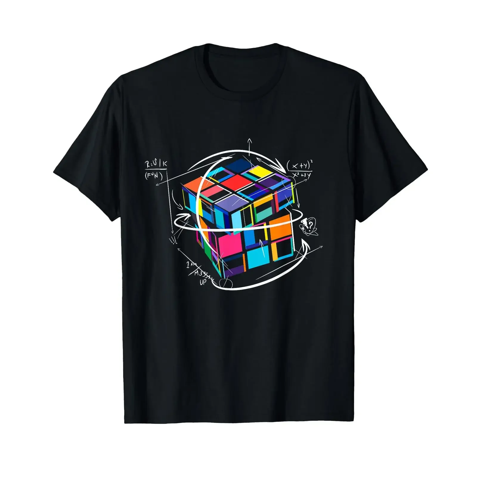 Funny Math Cuber Speed Cubing Puzzle lover Cube T Shirt vintage Washed Casual fashion Comfortable Versatile homme streetwear