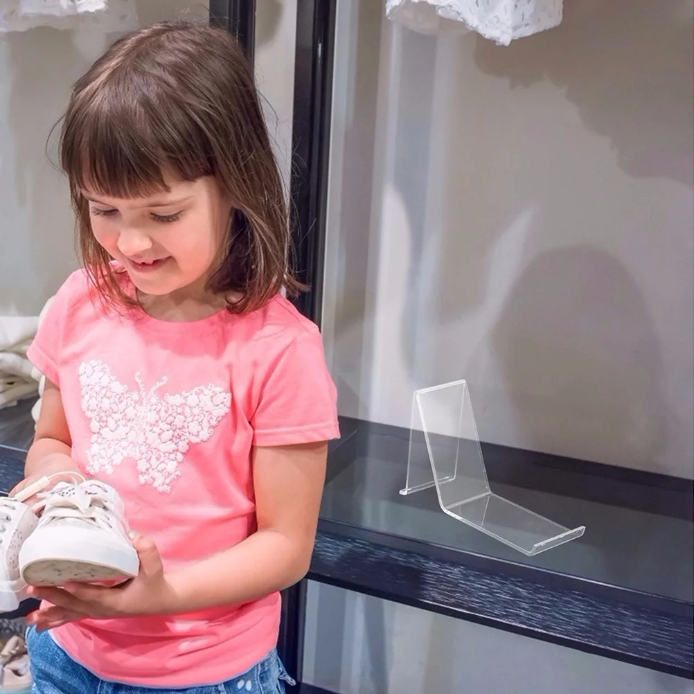 

6Pcs Clear Shoe Organizer Acrylic Rack High Heel Sandal Display Stand for Shopping Mall Retail Home Storage Shoe Rack