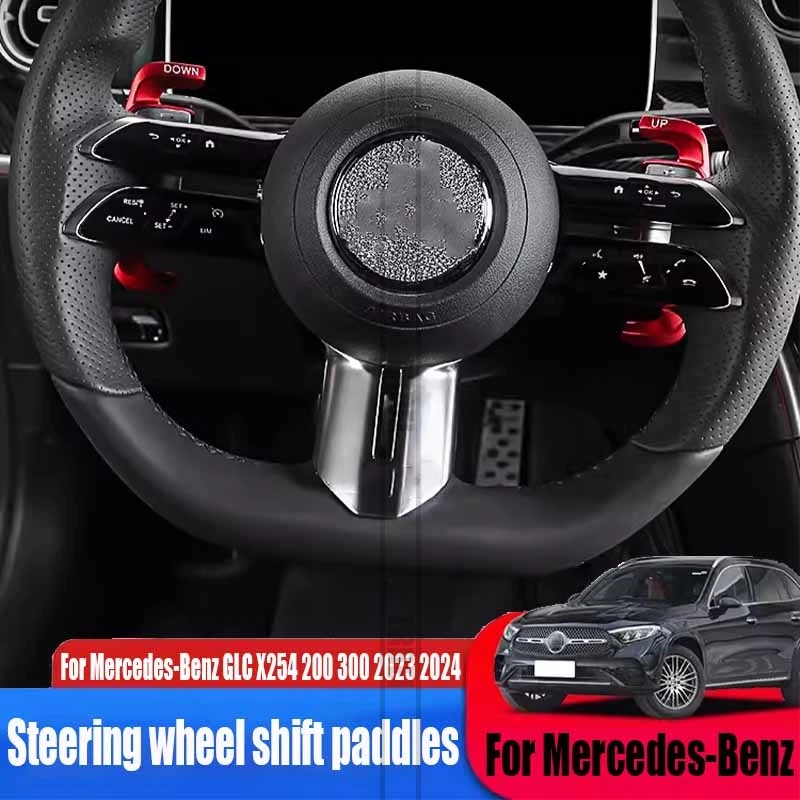 

Steering wheel shift paddles car interior decoration accessories For Mercedes-Benz GLC X254 200 300 2023 2024