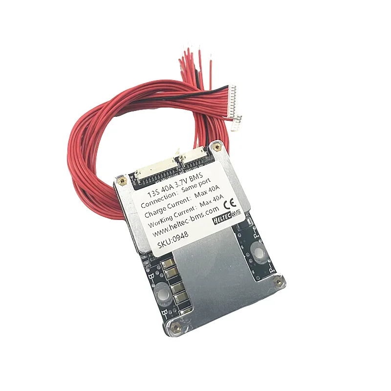 Heltecbms bms 13s 48v 40a 60a 18650/21700 battery pack for ebike/800w 1200w 48V electrical machinery