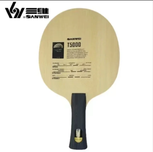 Original SANWEI M8 T5000 Table Tennis Blade Racket 5 Ply Wood Allround Control Loop Ping Pong Bat Paddle