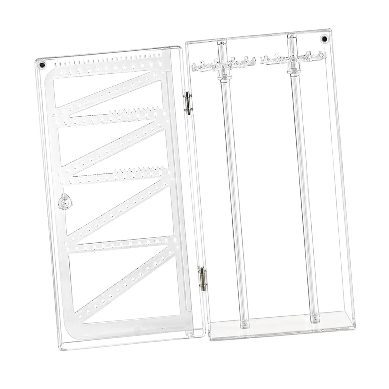 Acrylic Necklace Holder Stand Rotating Rotation Jewelry Storage Box Modern Organizer for Bracelets Desktop Pendant Dorm Room