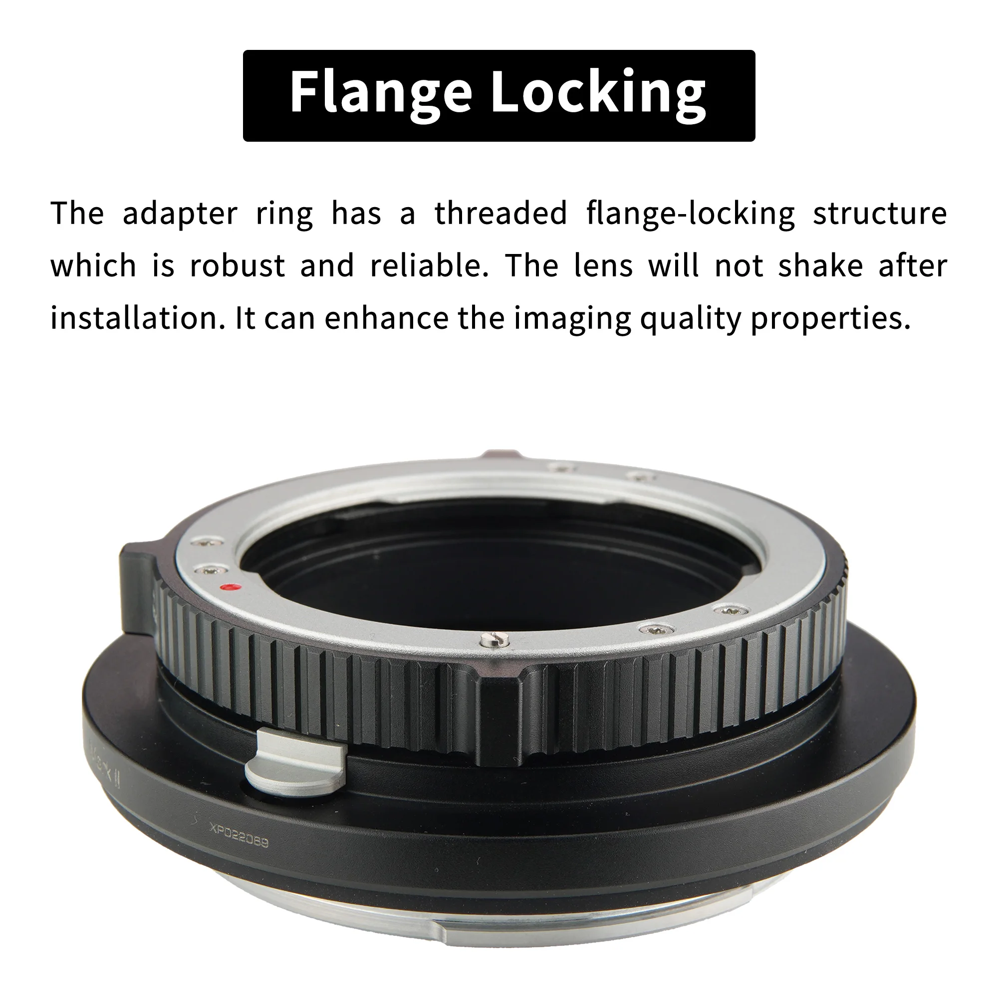 XPIMAGE Lens Mount Adapter Ring for Leica R Lenses to Fujifilm GFX Cameras GFX50 GFX100