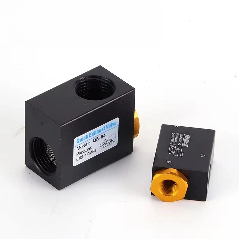 QE Pipe Pneumatic Air Quick Release Exhaust Control Valve Aluminum High Pressure QE-01 QE-02 1/4 QE-03 QE-04