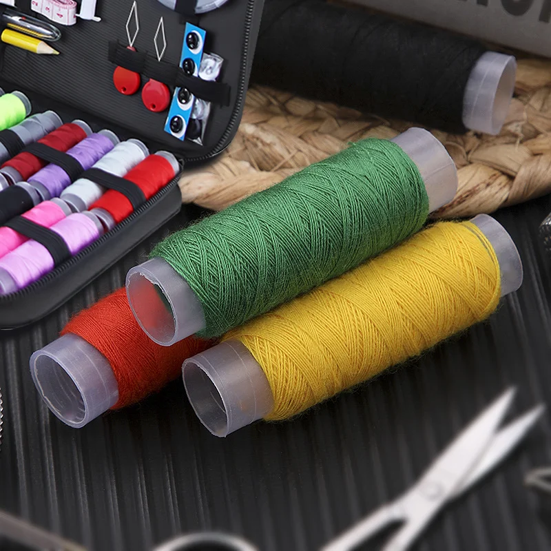 Sewing Kit Complete Set With Threads Needles Scissors Tape Measure Buttons and More for DIY Embroidery Handwork Sewing Projects