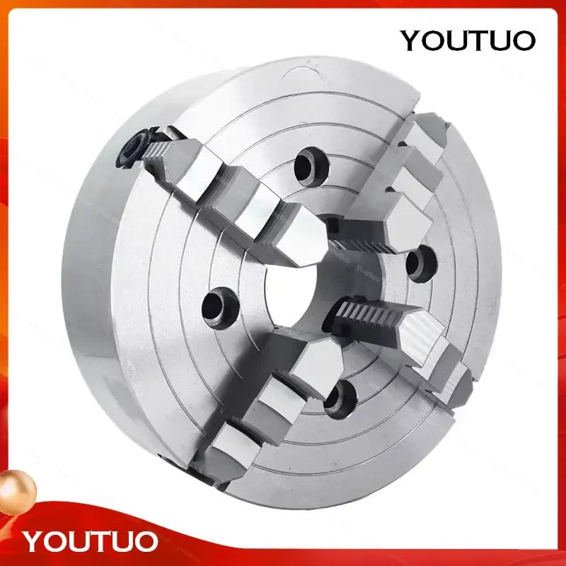 K72 Four-jaw Single-action Lathe Chuck 200 250 320 400 500mm Manual Clamp Four-grip Tool Parts