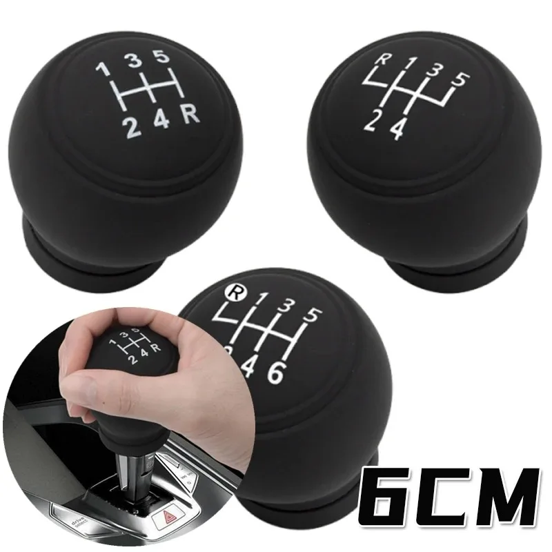 1PCS Car Gear Shift Knob Protector - Silicone Anti-Slip Cover Sleeve For Manual Transmission Lever Reduce Wear