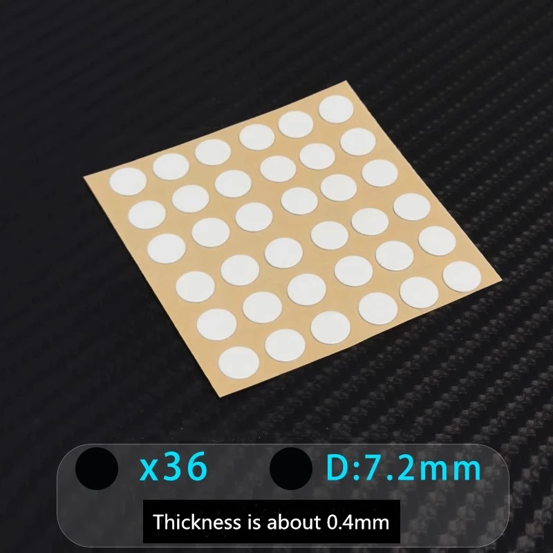 Universal Small Round Dot Mouse Skates Smooth DIY Custom Wear-resistant PTFE Mice Glide Feet Thickness Is 0.4mm