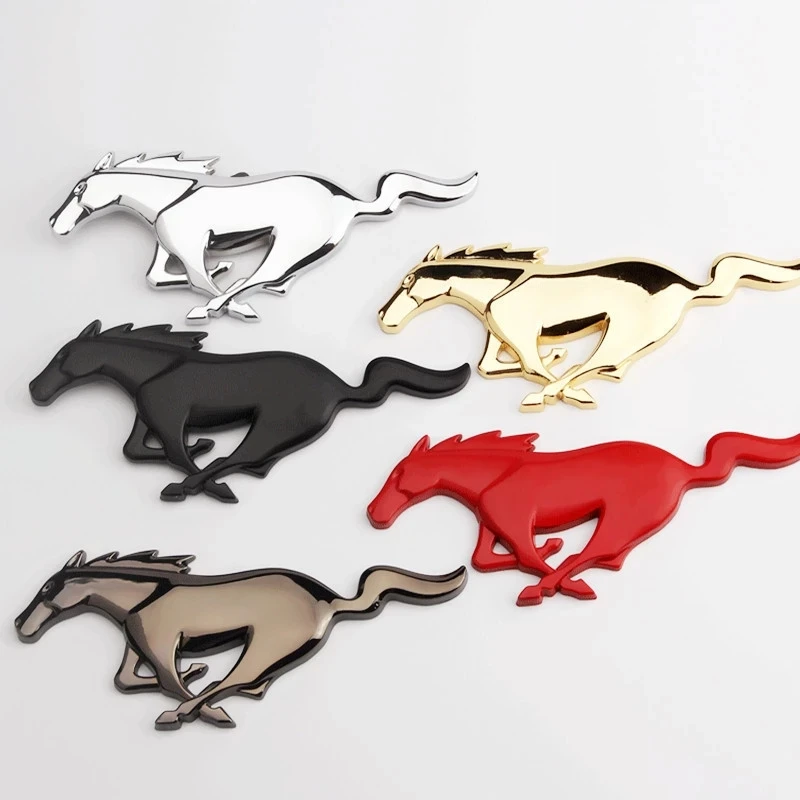 

1 Pieces 3D Horse Logo Metal Car Front Hood Sticker