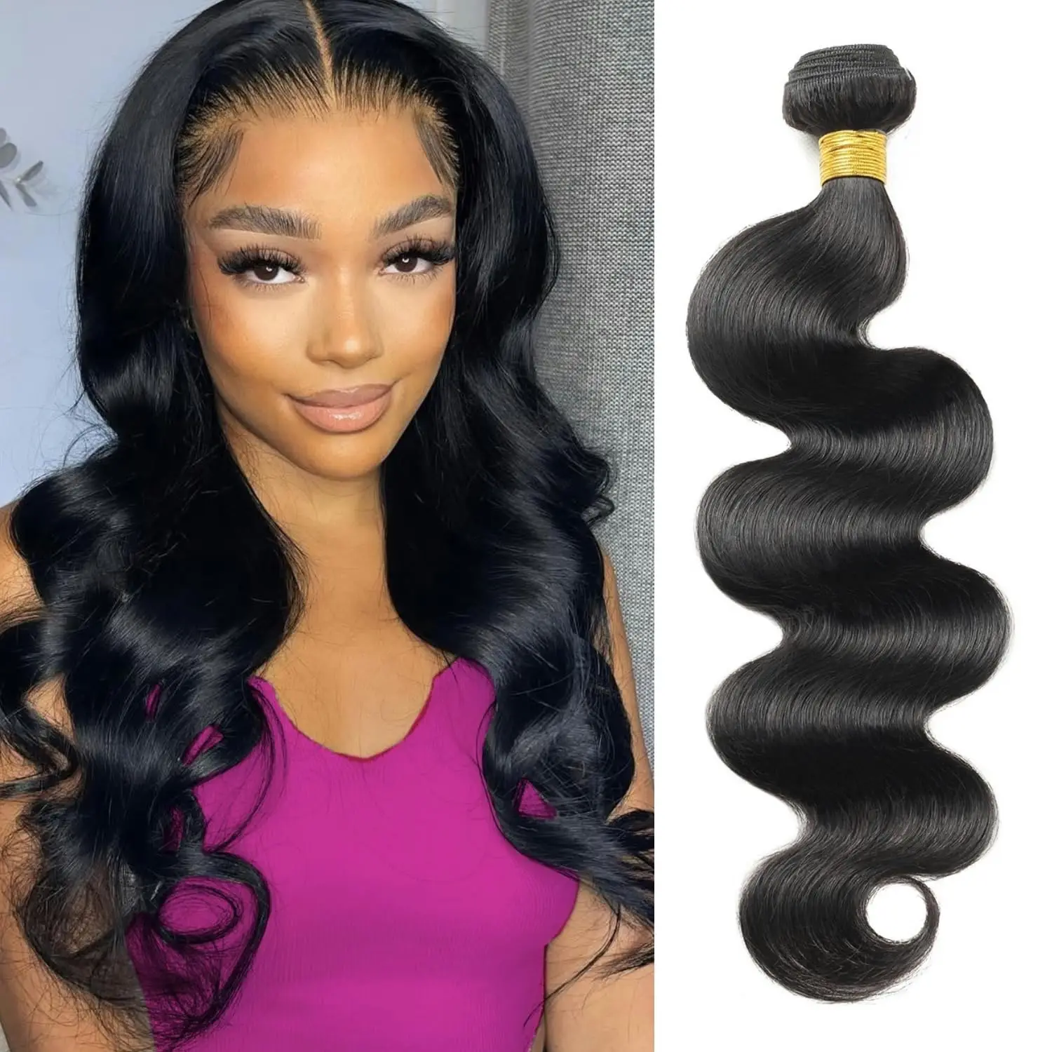 Body Wave Human Hair Bundles Natural Color 1 Bundle 100g Brazilian Hair Weave Bundles Human Hair Extensions For Black Women