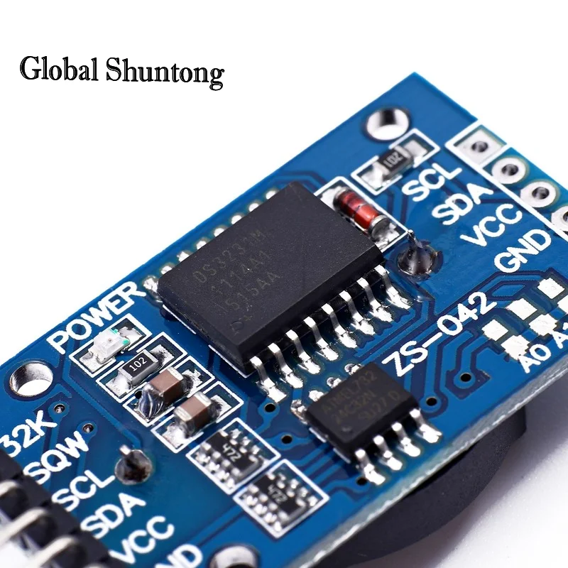 Real Time Clock Módulo de Memória para Arduino Mini, DS3231, AT24C32, IIC Precision, RTC, 3.3V, 5V, Raspberry Pi