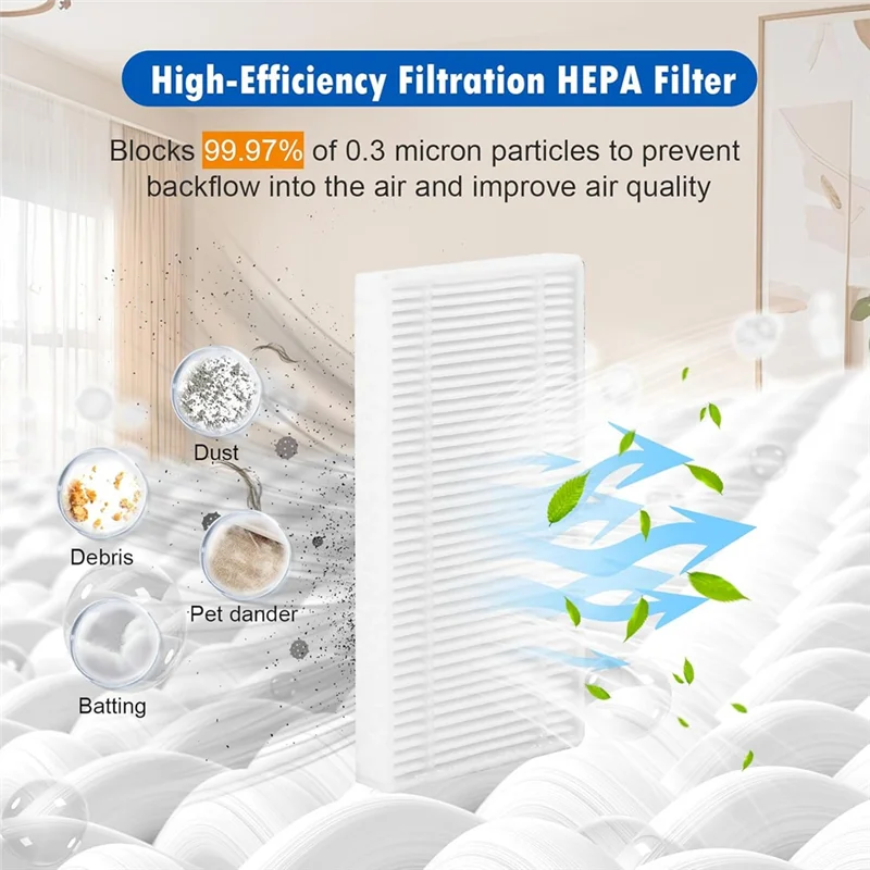 

ABZS 15 Piece Accessory Kit Compatible With Eufy Robot Vacuum C10, Replacement Parts Main Brush,Dust Bag,Filter,Cleaning Tool