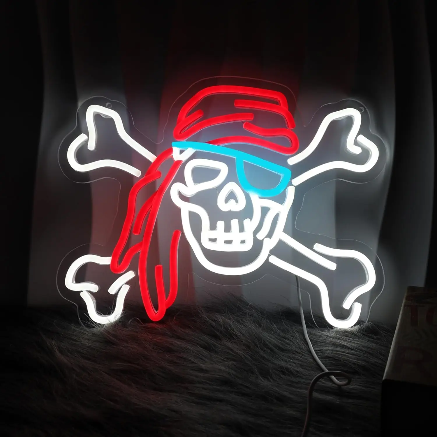 

Pirate Neon Sign USB LED Light for Tiki Bar Gaming Room Bedroom Decoration personnalisé Gift Night Light Room Accessories