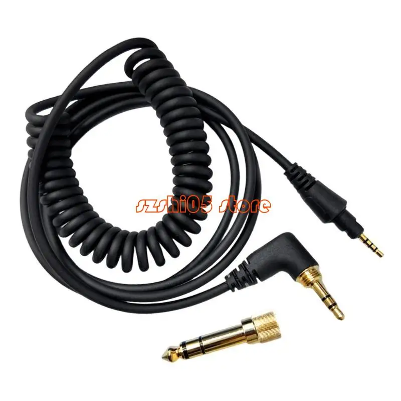 781E Coiled Audios Cable for HDJX5 HDJCUE1BT CUE1S7 Headphones Providing Stable Performances and Improved Sound Quality