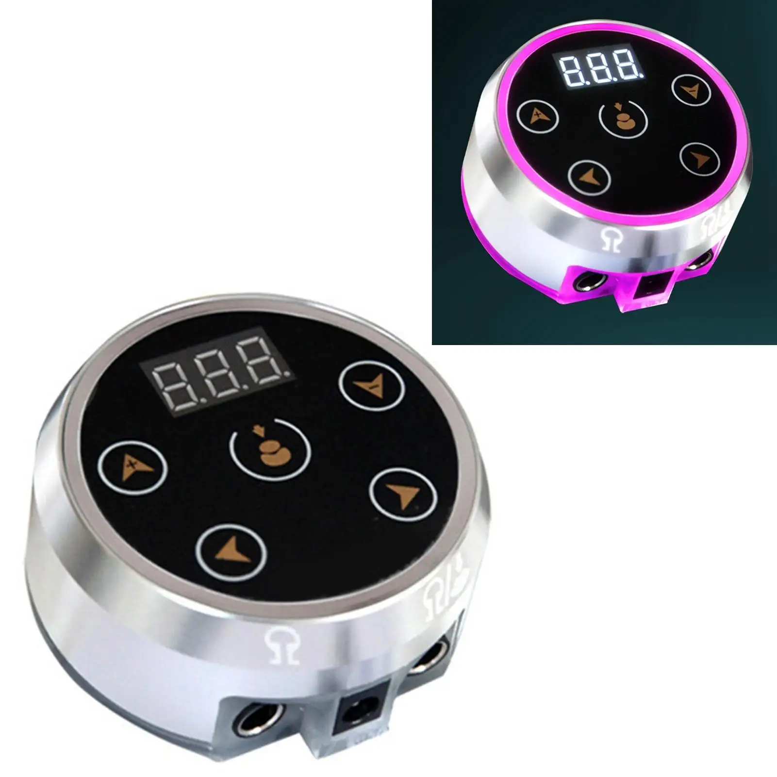 الوشم إمدادات الطاقة شاشة الكريستال السائل الكهربائية قلم الوشم آلة صندوق الطاقة الولايات المتحدة التوصيل التبديل زر واحد جاك المدخلات