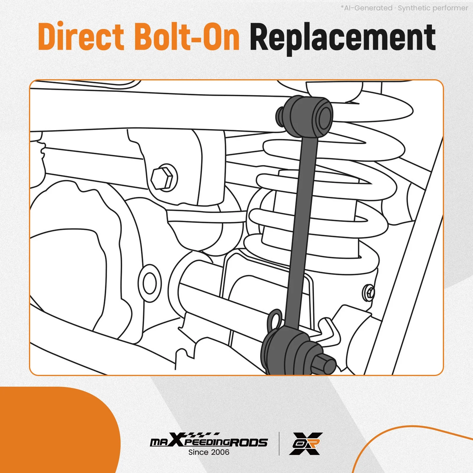 Rear Stabilizer Link for Lexus GX470 03-09 K80469 4881730020 Steel