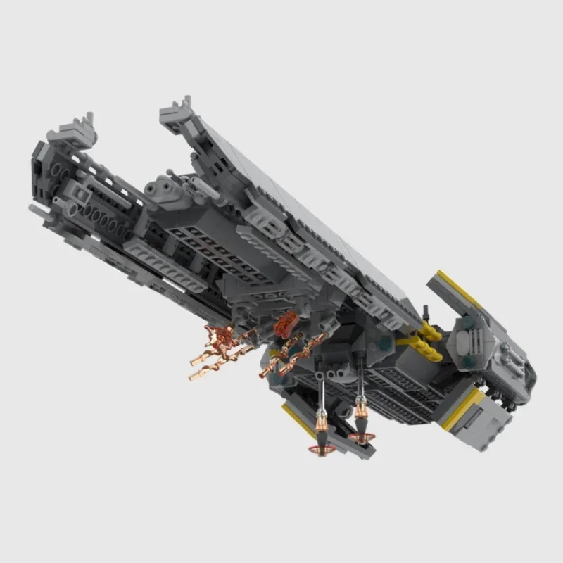 for democracy Sci-fi invasion Co-op shooter game spaceship battleship bricks game fans starship frigate blocks moc gift bricks