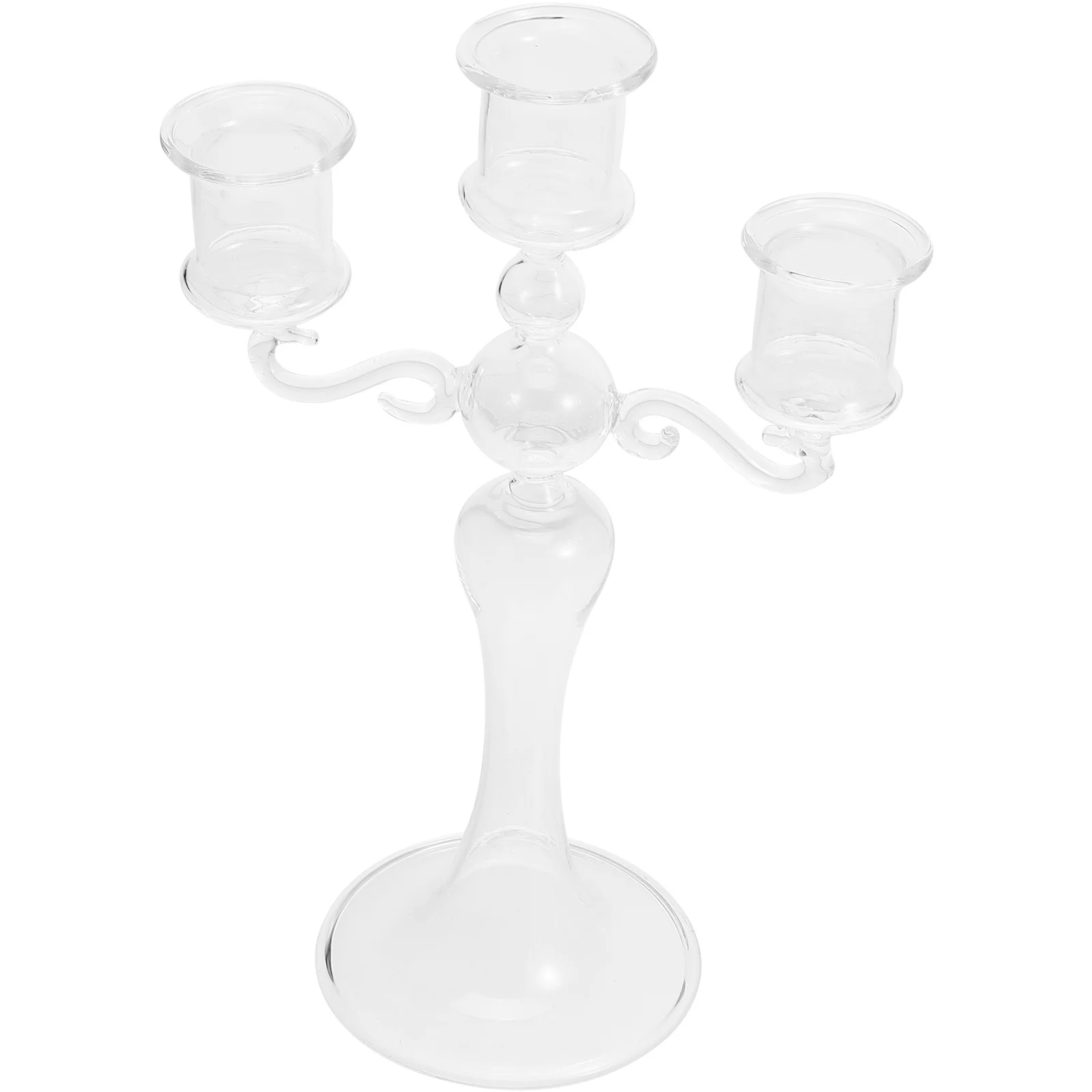 

Clear Glass Holders Modern Simple Design for Weddings Sweet Birthday Parties Aromatherapy Candlelight Dinners