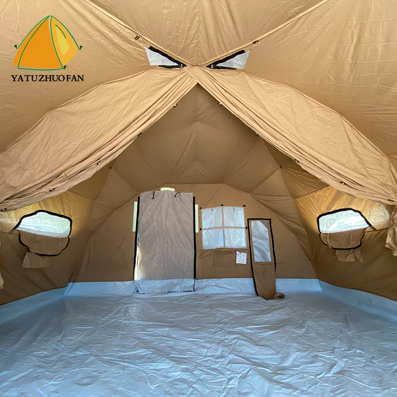 Waterproof Canvas Tent House For Emergency Shelter Tent And Relief Use
