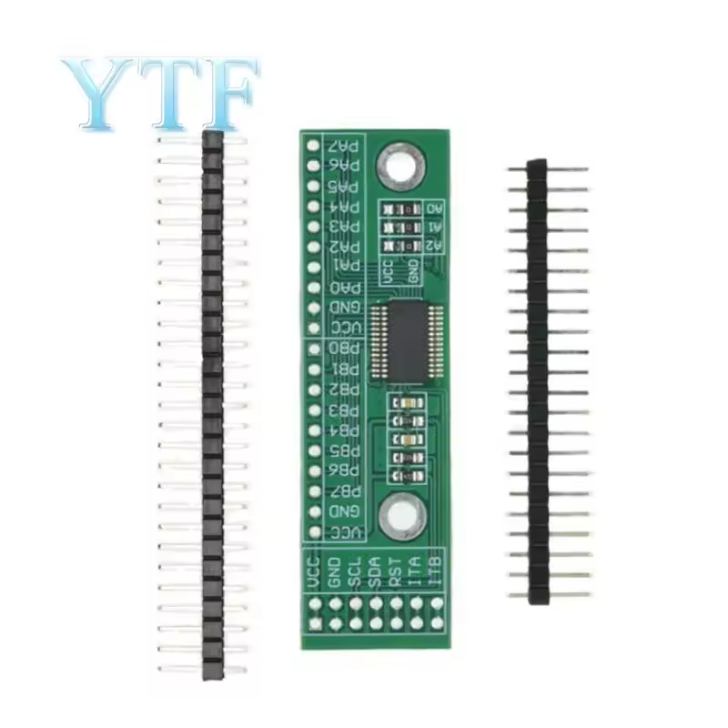 MCP23017 Módulo de placa de expansión de I/O de 16 bits, Pin PCB IIC I2C, interfaz a GIPO, convertidor 25mA1 para Arduino