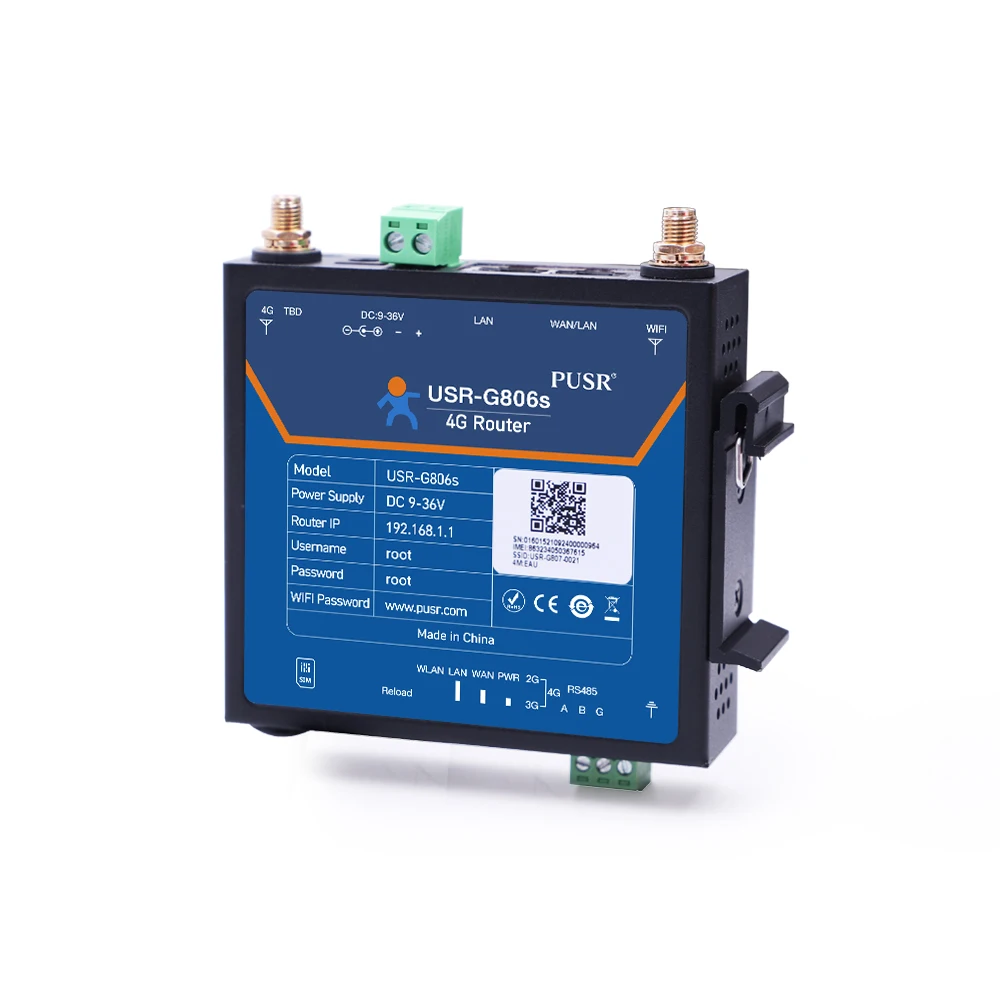 Imagem -02 - Lan Ethernet para 4g Wifi Converter Server Porta Serial Industrial Roteador 4g Lte Usr-g806s Dispositivo Iot Suporte Modbus