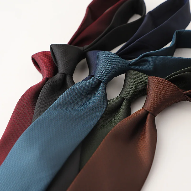 Creative Retro Textured Solid Formal Necktie,Korean Style 8CM Dark Pattern Tie,Business Professional Accessory For Wedding Suit