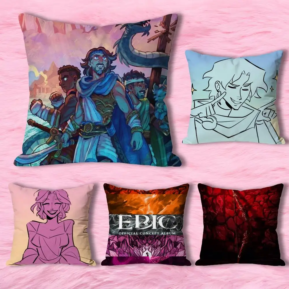 

E-Epic The Musicals Anime Celebrity Merchandise All-Match Printed Pillow Case Sofa Car Office Room Decoration Protector