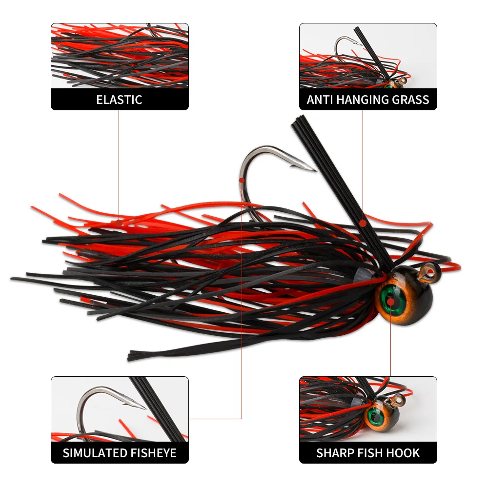 Spinnerbait LHFSH – Señuelo antihierbas para lubina - imagen 5