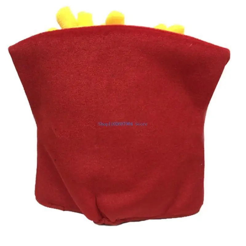 

N7YF Novelty Funny Halloween French Fries Hat Cartoon Big Eyes Cap Christmas Cosplay Costume Accessories Party Prop