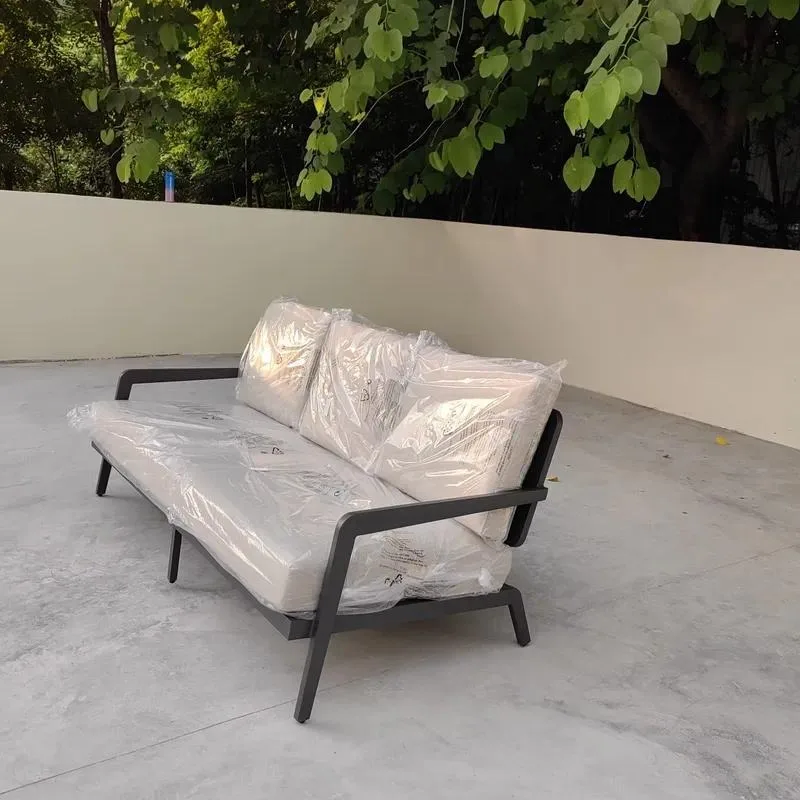 Custom Size Luxury Modern Aluminum Garden Outdoor Furniture Set Sofa