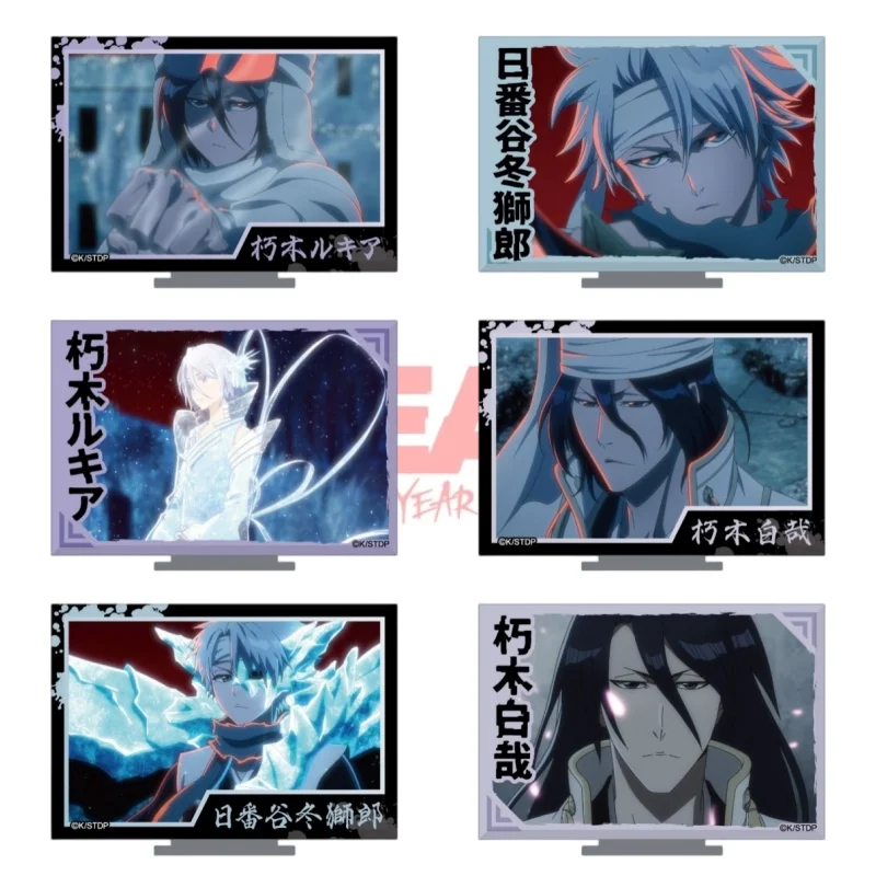 Anime Bleach Acrylic Stand Figure Ichigo Kurosaki Rukia Hitsugaya Sumi-e Ink Style Model Desk Plate Decor Gift Keychain