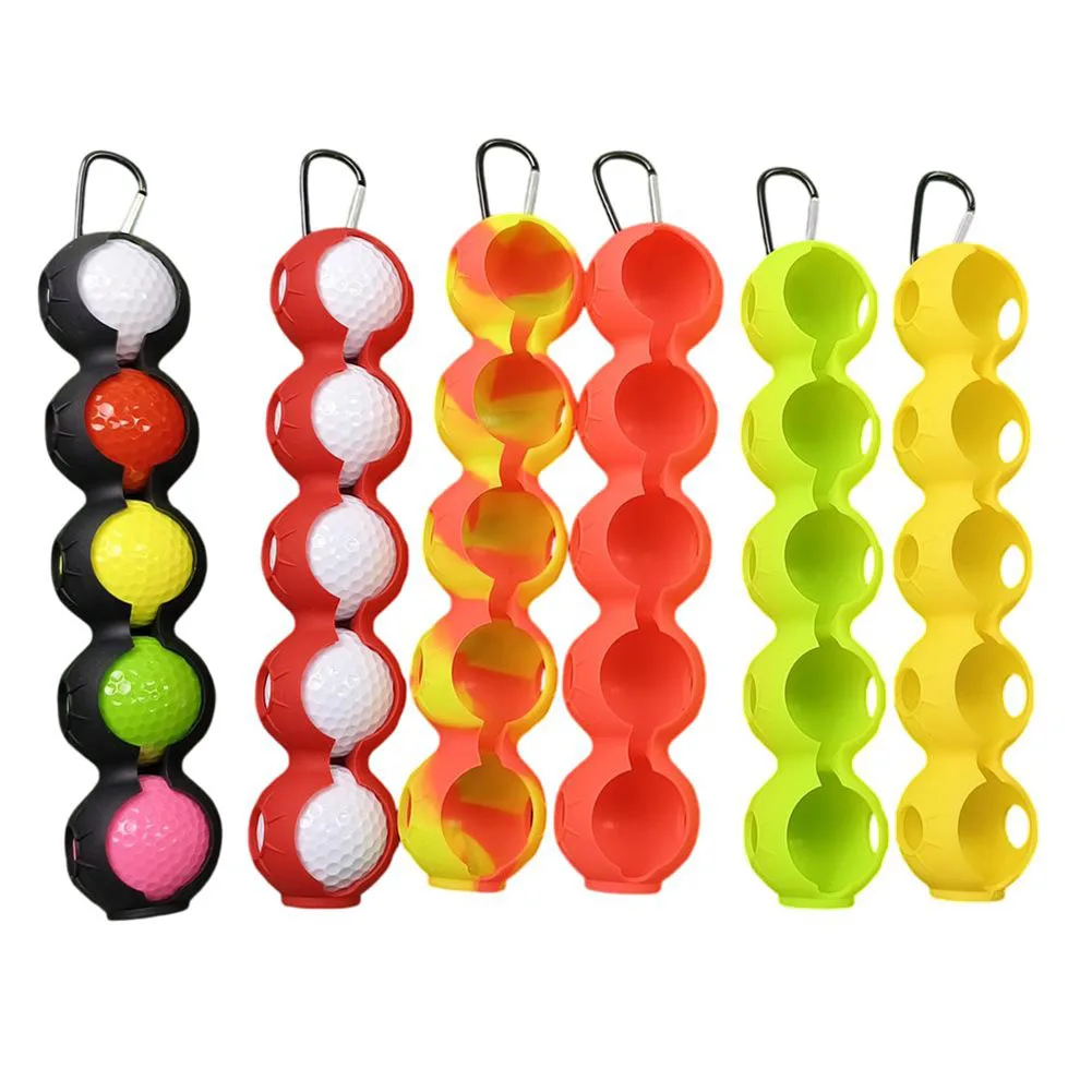 

Convenient Golf Gear Carabiner Keychain Outdoor Golf Activities Lightweight Golf Ball Case Golf Training Aid Secure Ball Fit