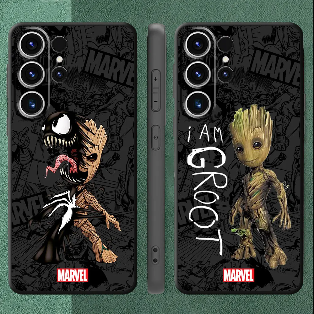 Marvel Groot Baby Cover TPU Soft Case for Samsung Galaxy S9 S8 S7 S23 24 S10e S21 Ultra 5G S22 Plus S20 FE S10 S8Plus Bag Back