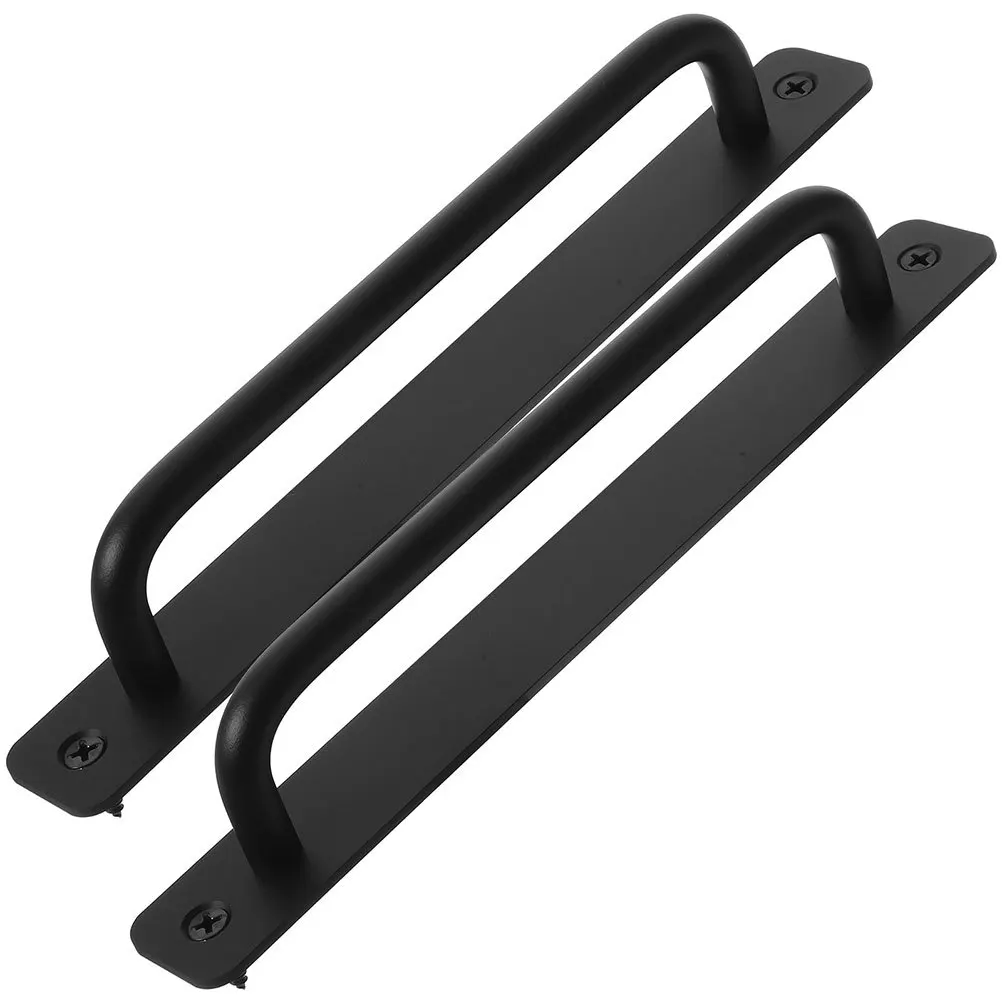

2pcs Aluminum Alloy Drawer Handles 3.5 Inch Barn Door Pulls For Cabinet Wardrobe Closet Cupboard Gate Durable Hardware