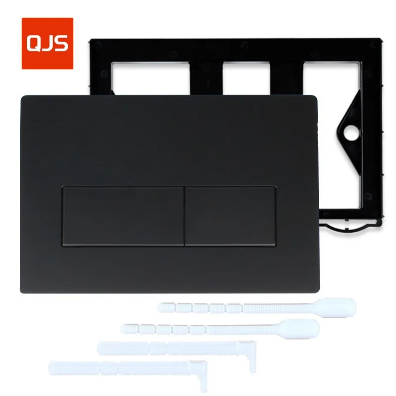 Dubbele spoelplaat met hendelset en montageframe, voor Geberi-t Sigma-actuatorplaten 115.770.DW.5, toiletonderdelen matzwart - afbeelding 2
