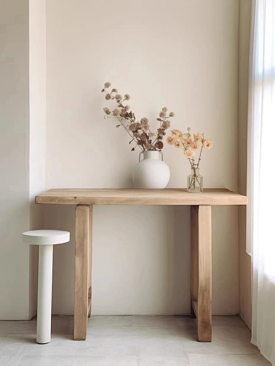 

#High Bar For Home And Balcony Use-Retro Cream Solid Bar Table