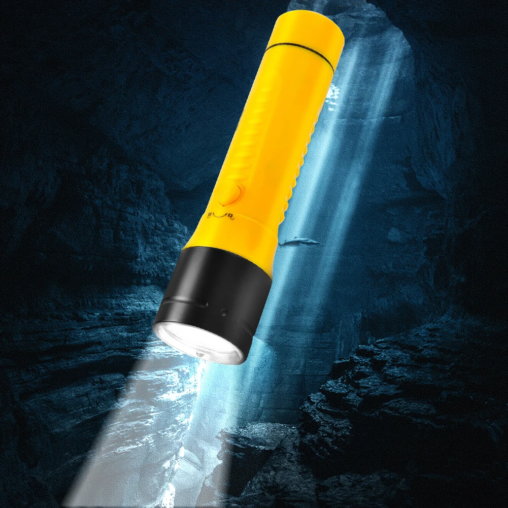 

Dive Light Scuba Diving Flashlight Super Bright 80M Underwater IPX8 Waterproof Flashlight Scuba & Snorkeling Safety Dive Lights