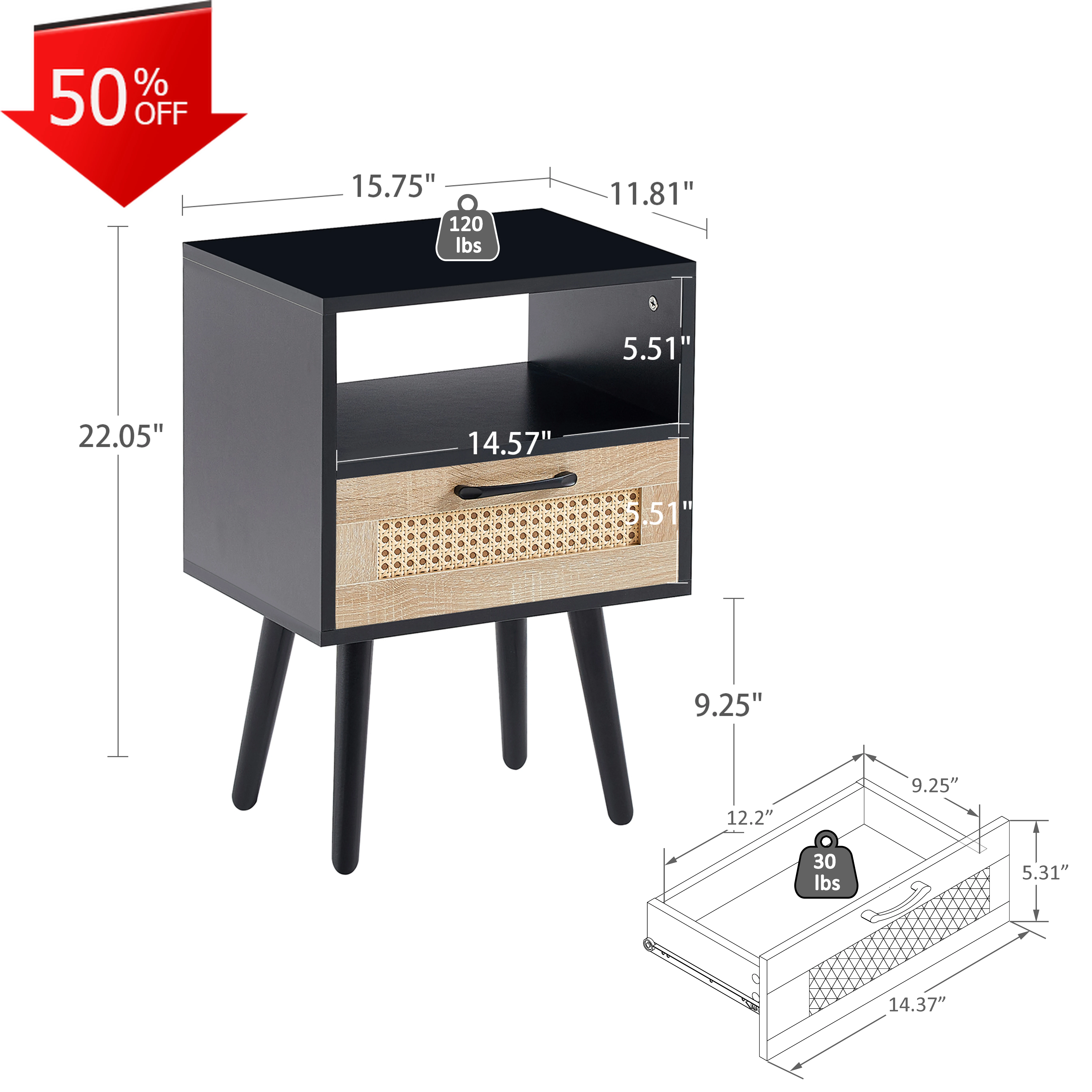 

Chest Drawers Night Table Bedroom Bedside Table Storage Locker Home Furniture Nightstand Tables Side Nachttisch Cabinet Bed